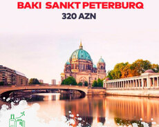Baki Sankt Peterburq istiqamətində biletlər