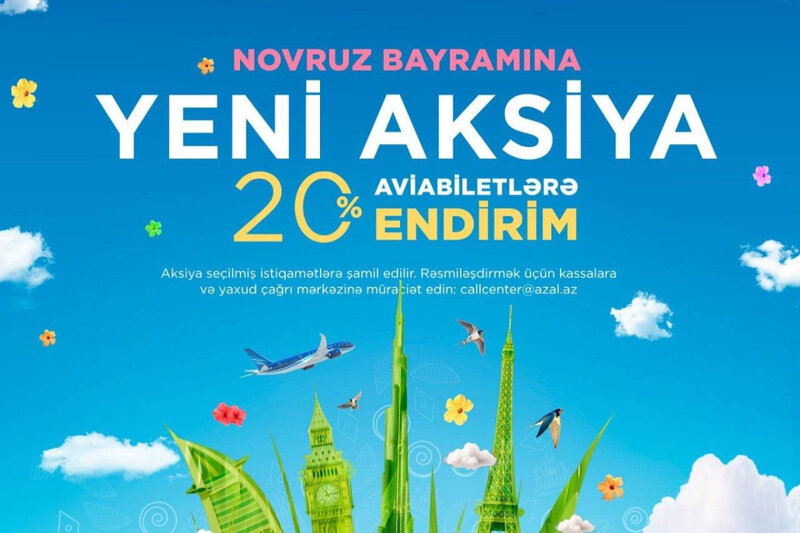 AZAL öz sərnişinlərinə Novruz bayramı münasibətilə endirim hədiyyə edir - FOTO