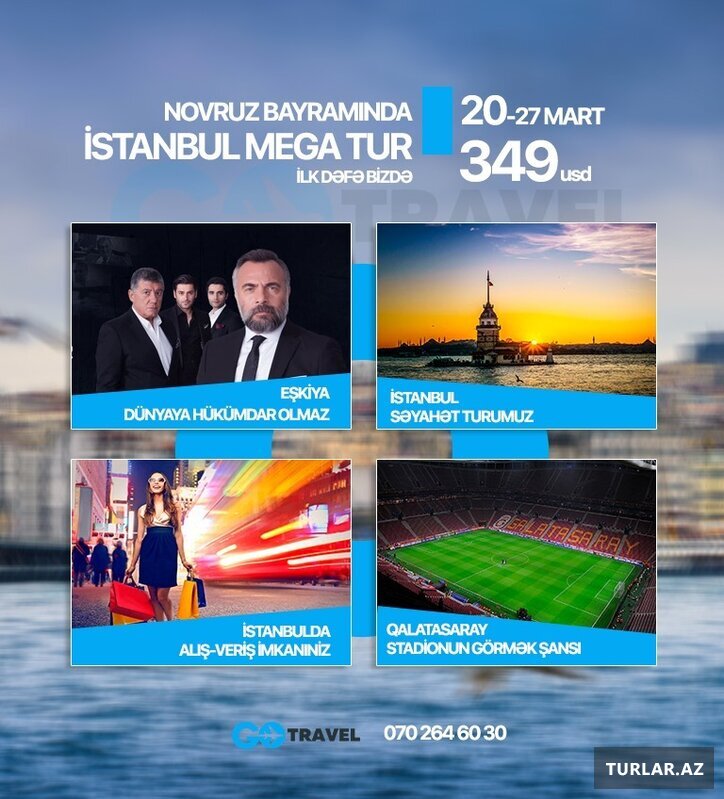 Istanbula möhtəşəm Mega tur !