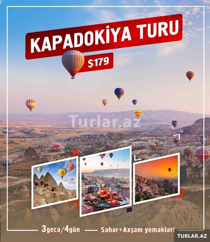 Sevgililər üçün Kapadokya Turu Serfeli Turlar - TURLAR.AZ