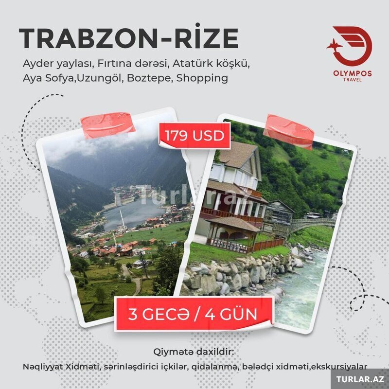 Trabzon Rize turuna sen de qoşul