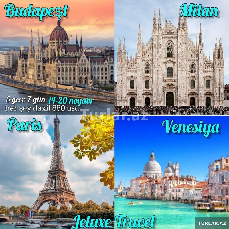 Avropa turu Fransa İtaliya Macaristan turu