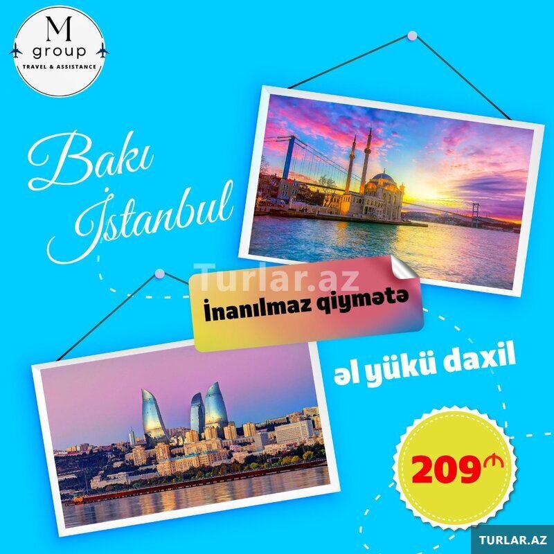 Bakı-İstanbul aviabileti inanılmaz qiymətə