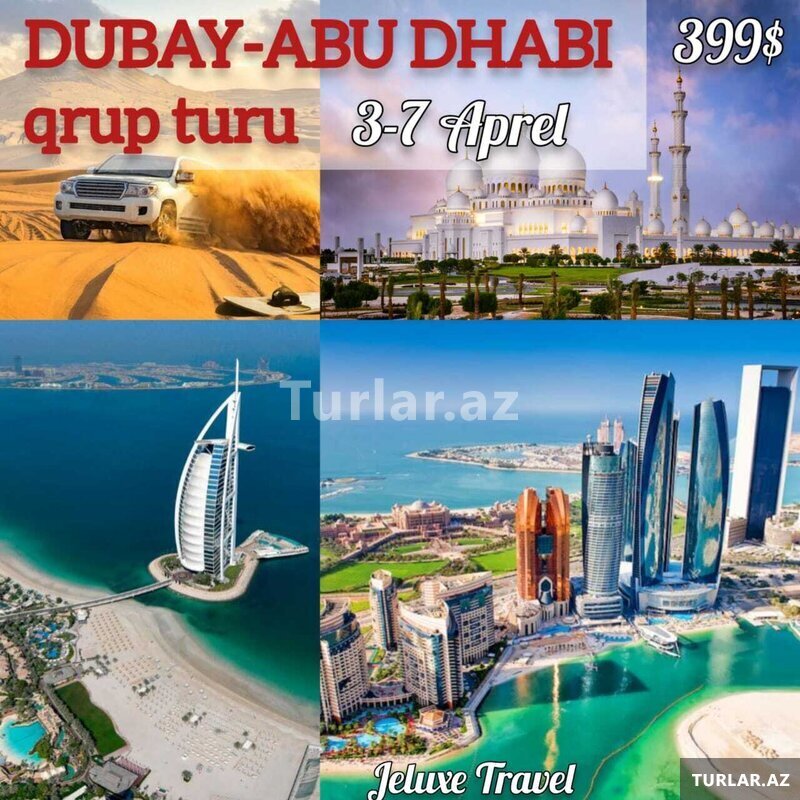 Dubay Abu Dhabi qrup turu endirimli