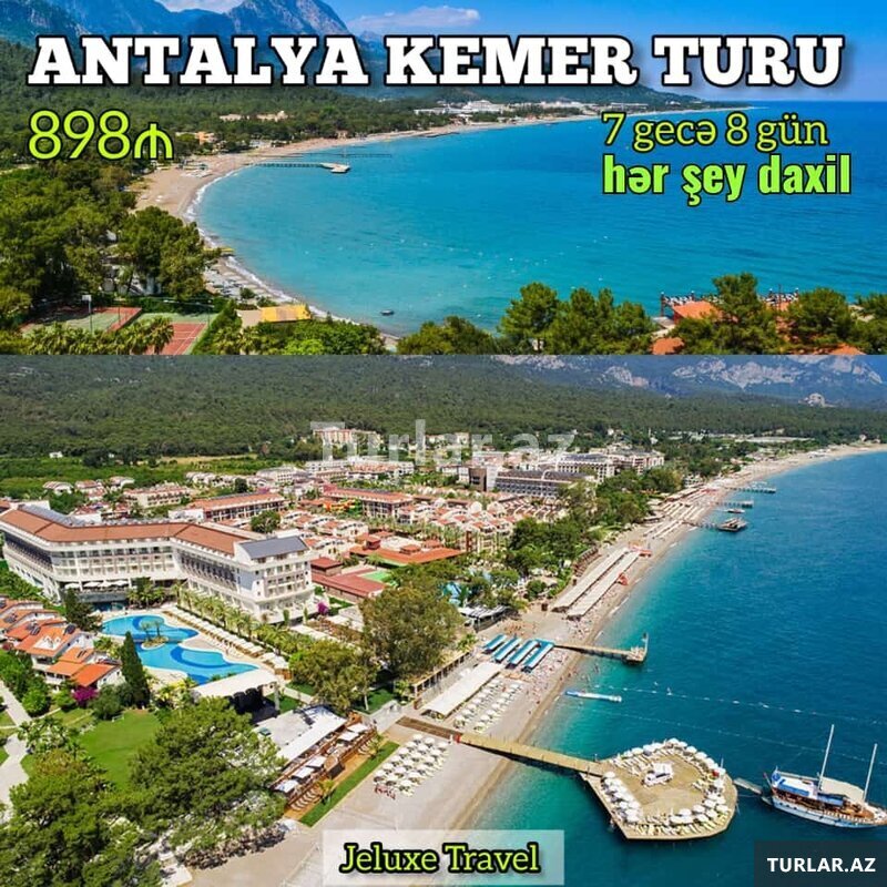 Kemer Antalya turu erk'n rezervasiya