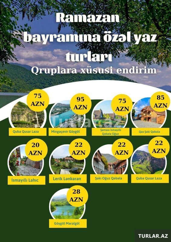 Ramazan Bayramına Özəl Tam Fərqli Turlar