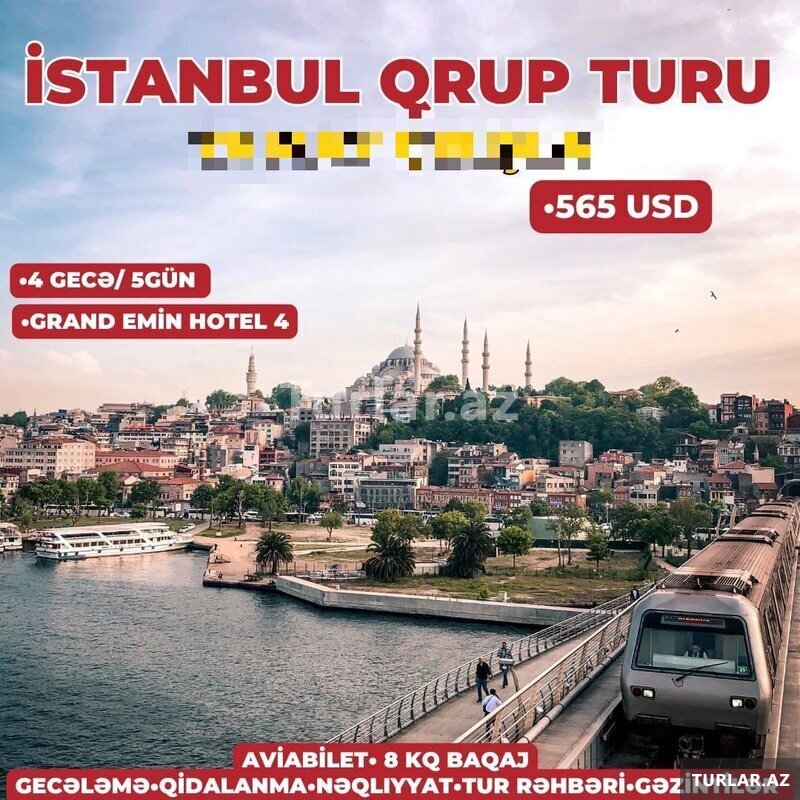 İstanbul qrup turu (İyun və iyul ayları üçün)