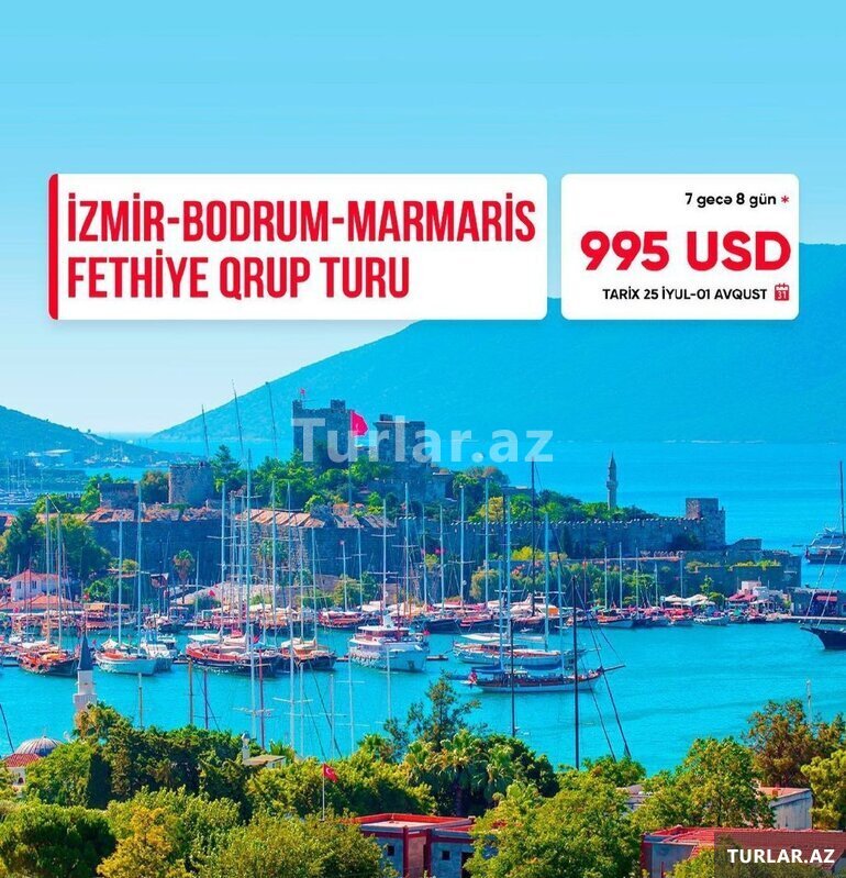 İzmir Kuşadası Çeşme Marmaris Bodrum Qrup tu