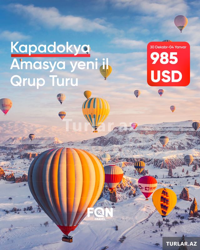 Kapadokya- Amasya Yeni il qrup turu