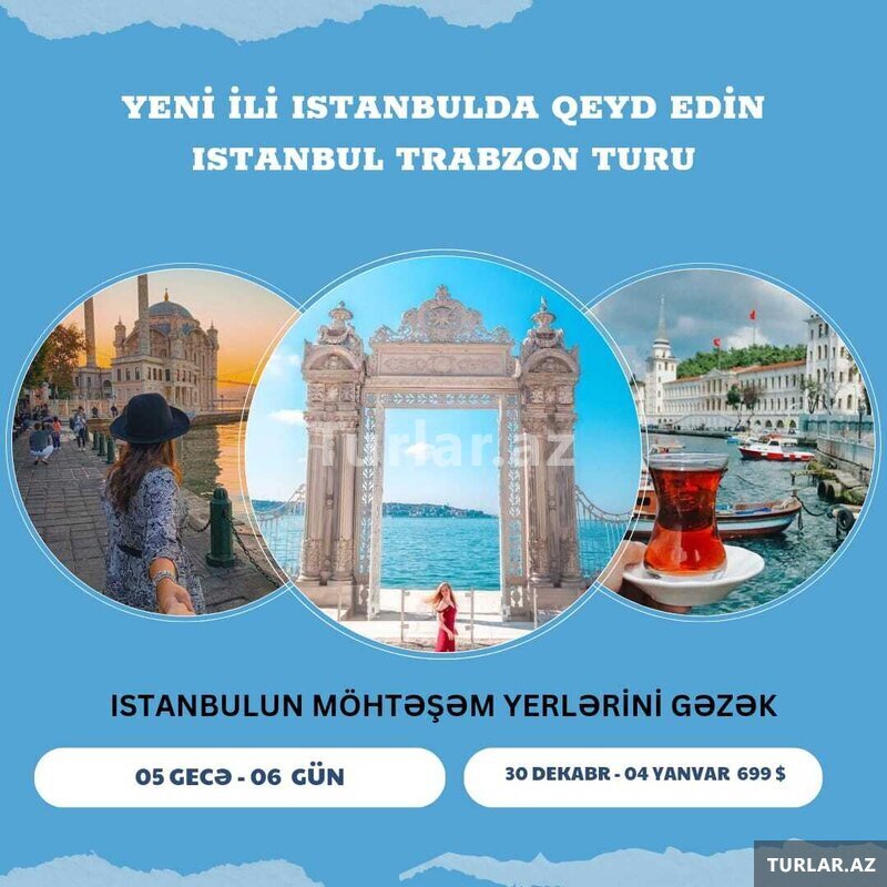 Yeni ili İstanbul və Trabzonda qeyd edin