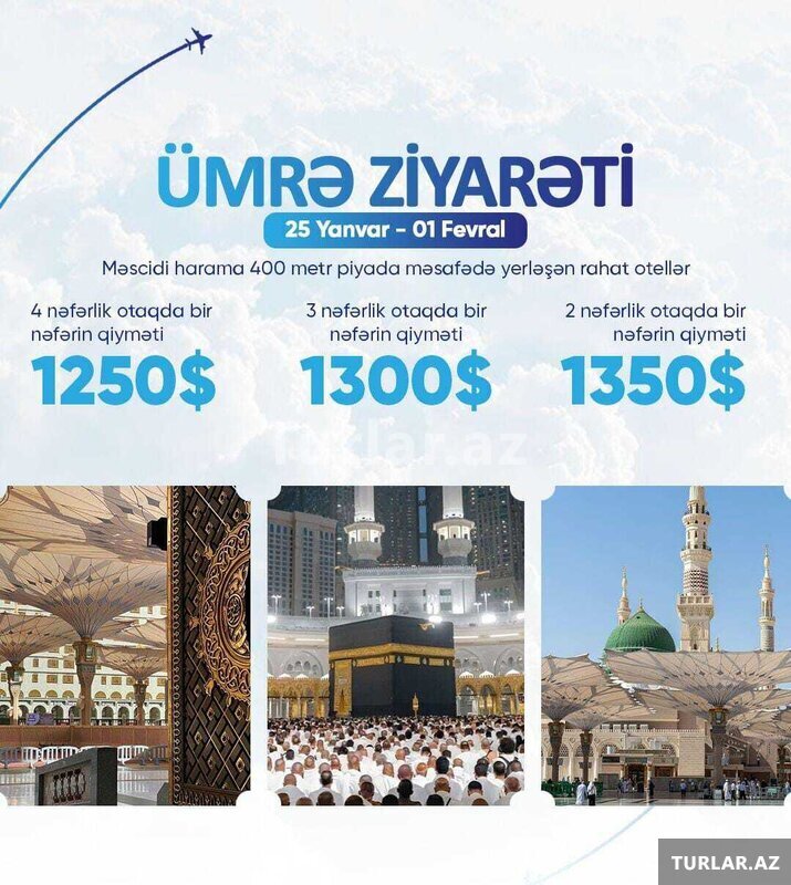 Ümrə ziyarəti Yanvar ayında Ümrə ziyarəti Yanvar ayında
