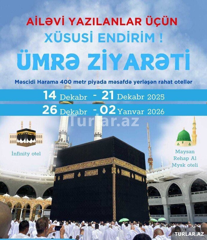 Dekabr Ayında Ümrə ziyarəti Dekabr Ayında Ümrə ziyarəti