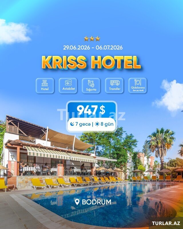 Bodrum Туры 30.06.2026 Первоначальный взнос 212 долларов США Bodrum Туры 30.06.2026 Первоначальный взнос 212 долларов США