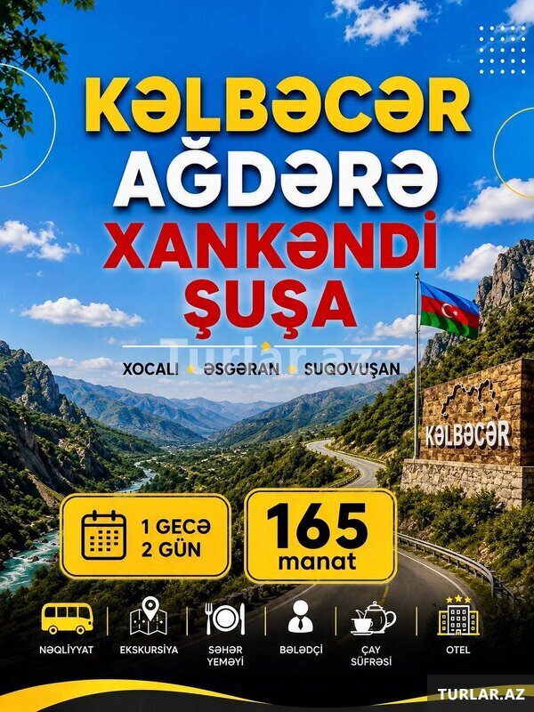 Şuşadan Kəlbəcərə 2 günluk Qarabağ İnciləri Şuşadan Kəlbəcərə 2 günluk Qarabağ İnciləri