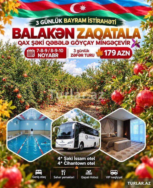 Balakən Zaqatala Qax Şəki Qəbələ Göyçay turu Balakən Zaqatala Qax Şəki Qəbələ Göyçay turu