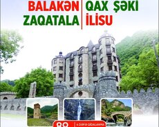 Balakən Zaqatala Qax Şəki Tur (2 günlük)