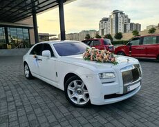 Призрачный белый Rolls Royce заказ свадебного автомобиля