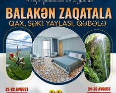 Balakən Zaqatala Qax Şəki Yaylası, Qəbələ turu