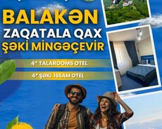 Balakən Zaqatala Qax Yaylası Mingəçevir turu