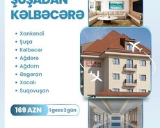 2 günlük Şuşa Kəlbəcər Xankəndi Ağdərə turu