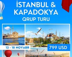 İstanbul Kapadokya Qrup Turu (Birbaşa uçuşla)