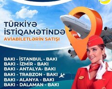 Aviabiletlərin satışı