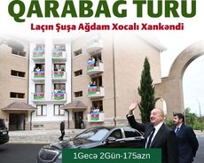 Laçın Şuşa Xankəndi Xocalı Ağdam Əsgəran turu