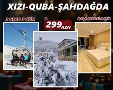 Quba Şahdağ Xızı Cənnət bağı (yeni il turu)