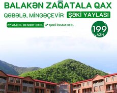 3 günlük Balakən Zaqatala Qax Şəki turu