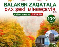 Balakən Zaqatala Qax Şəki Mingəçevir turu