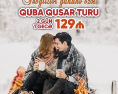 Sevgililər günü özəl, Quba Qusar Şahdağ turu