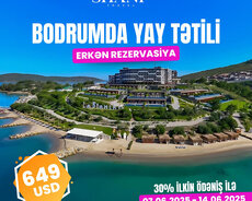 Bodrum erkən rezervasiyalar 30% ilkin ödənişlə