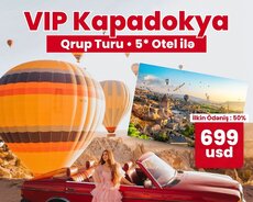 5* oteldə gecələmə ilə Kapadokya Vip qrup turu