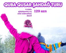 Qidalanma daxil 2 günlük Quba Qusar turu