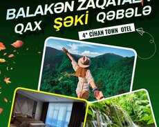 Zəfər gününə özəl Zaqatala Qax Şəki Qəbələ turu