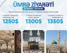 Ümrə ziyarəti Yanvar ayında