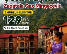 5* El Resortda Zaqatala Qax Şəki yaylası turu