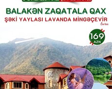 3 günlük Balakən Zaqatala Qax Şəki turu