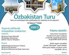 Özbəkistan qrup turu (Daşkənd , Buxara, Səmərqənd)