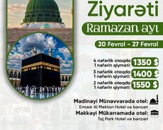 Fevral ayında Ümrə ziyarəti