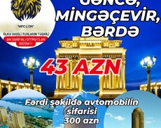 Gəncə, Mingəcevir, Bərdə - mfc