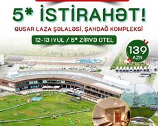 Qusar Laza şəlaləsi, Şahdağ kompleksində limitsiz əyləncə