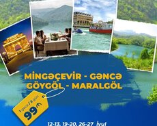 1 və 2 günlük Mingəçevir Gəncə Göygöl-Maralgöl turu