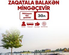 Zaqatala Balakən Mingəçevir turu