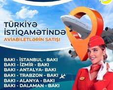 Bakıdan Türkiyəyə Sərfəli Aviabilet Kampaniyası