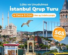 Endirimli İstanbul qrup turu (Hər ay 3dəfə çıxışla)