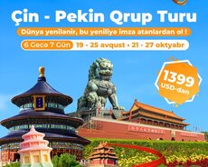 Endirimli Çin Pekin Qrup Turu (Vizasız ilk tur)