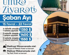 Fevral ayında Ümrə ziyarəti