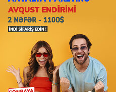 2 nəfərlik Qaynar Antalya paketini elə indi alın