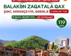 Balakən Zaqatala Qax Şəki Mingəçevir turu